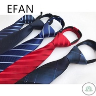 GD 8cm Fashion Easy Lazy Zipper Neck Ties Men's Groom Neckties Collar Accessories