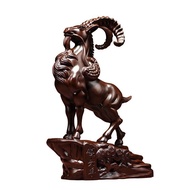 Crafts Three 7l8k Kaitai Sheep Office Shop Living Room Leader Sheep Solid Wood Sheep Zodiac Ebony Or