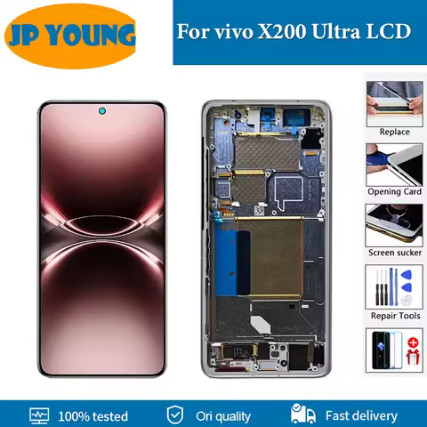 6.82" AMOLED For vivo X200 Ultra LCD Display Touch Screen Digitizer Assembly For vivo X200Ultra V245