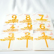 Happy Birthday Cake Topper Birthday Cake Decoration/s Numbers 1 - 9 Birthday Cake Decoration Number/