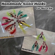 Handmade Micro Jig Assist Hook Size 2 For Micro Jig 20g/ 30g