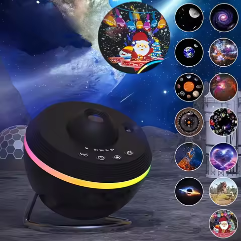 Dynamic Meteor 13 in1 4K HD Films Galaxy Christmas Projector Light Rotary Space Ball RGB Night Lamp 