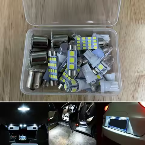 Boxed 28Pcs LED Car Interior Lights Bulb Kit 6000K White, Dome Map Lamps 31mm 6SMD 36mm 3SMD 41mm 16