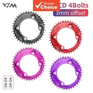 VXM 7075 Aluminum 110BCD Chainring, 3MM Offset Narrow Wide for R9200 8100 7100