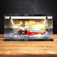 [Display Box] Acrylic Display Box Suitable for Lego 42145 Air Bus H175 Rescue Helicopter Airplane Du
