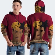 XXXTENTACION Fullprint Hoodie Jacket, Polyester Jersey Material
