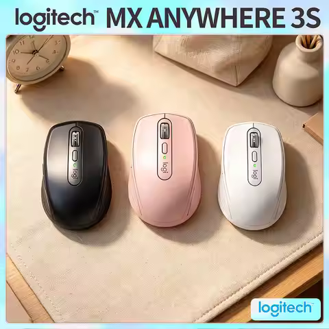 Logitech MX Anywhere 3S Creator Mouse - 8000 DPI, MagSpeed Scroll, Silent Click, 3-Device Bluetooth 