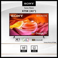 Sony Singapore | 43" X75K | 4K TV | 43X75K | Google TV | 3 Years Warranty