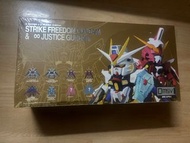 全新原盒 QMSV mini Strike Freedom Gundam &amp; Infinity Justice Gundam 高達模型 高達盲盒