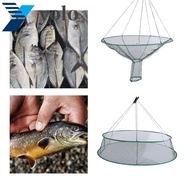 YOLO Drop Fishing Foldable For Fish Eels Trap Tank Casting Network Mesh Fishing Net Case Fish Eels Trap/Cage Drop Fishing Landing Net Cage Prawn Bait Shrimp Catcher