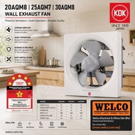 KDK WALL MOUNTED EXHAUST VENTILATING FAN 8"/20CM, 10"/25CM & 12" [20AQM8, 25AQM7, 30AQM8]