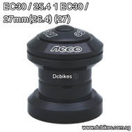 Neco 30mm 1'' Inch Threadless Silver Black Sealed Bearings Headset Ec30/25.4mm