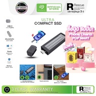 Seagate 1TB PORTABLE SSD ULTRA COMPACT SSD (เอสเอสดีพกพา) DARK GREY (STMX1000400)