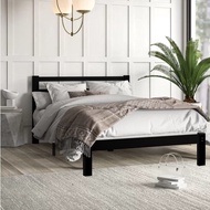 Furniture Direct MINA solid wood queen size bed frame/ katil queen/ katil kayu queen