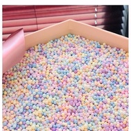 Macaron planet-shaped foam gift box, decorative, filling, mixed foam glue, colorful small round bead