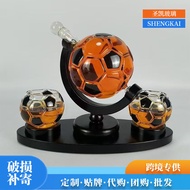 Whiskey Globe Decanter Football Look Whiskey Dispenser Football Globe High Borosilicate Glass Red Wi