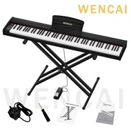WENCAI Digital Piano With Stand 88 Keys Professional Wood Smart Portable Electric Piano Keyboard Ele