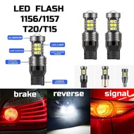 【1PCS】27LED Car LED Signal Brake Reverse Light Bulb Flash T15/W16W T20/7440 1156/P21W/1156 (Strobe 3