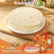 KANGNAI Tortilla Warmer Pouch, Round Shape Food Grade Tortilla Keeper, Premium Eco-Friendly Reusable