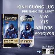 Vivo Y91c, Y93 (1820), Y1S, Y91, Y95 Cow Case PREMIUM full screen tempered glass (1814 |Screen prote