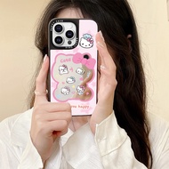 Butterfly bow knot and Kitty mirror phone case for OPPO F19 Pro F23/Reno 5F 7 7z 8 8z 11F/Realme C2 