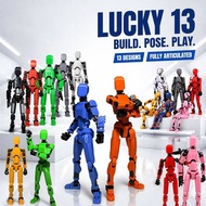 3D Printed Action Figure Multi Jointed Robot Movable Assembly Toy ABS Kids Gift Collectible