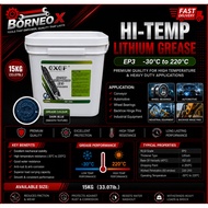 Hi Temp EP3 Lithium Grease 15KG High Temperature Bearing Grease Multipurpose Lubricant (-20°C to 220