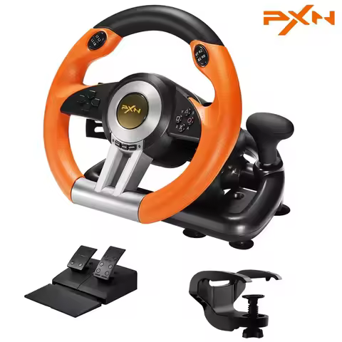V3 Pro Gaming Racing Wheel Volante PC Steering Wheel Racing Game 180° for PS3/PS4/Xbox One/Nintendo