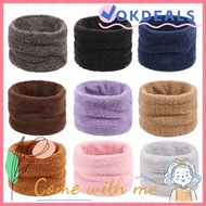 OKDEALS Winter Scarf, Plush Thick Winter Snood Scarves, Keep Warm Solid Color Neck Gaiter
