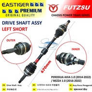 BARU (NEW) FUTZSU OR EASTIGER (RANDOM)DRIVE SHAFT RIGHT & LEFT 1PC/2PCS-PERODUA AXIA 1.0 / BEZZA1.0