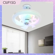 [Cilify.sg] Modern Ceiling Fans with Light RGB/3 Colors Dimmable Low Profile Ceiling Fan