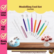 [READY STOCK] Modelling Tools Set 10PCS / Fondant Icing Modelling Tools / Fondant Cake Crafting Tool