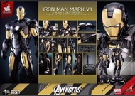 全新未開啡盒 hot toys hottoys mms741d61 mms741 ironman mk7 black & gold version