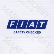 Stickers / Sticker Fiat Safety Checked OEM