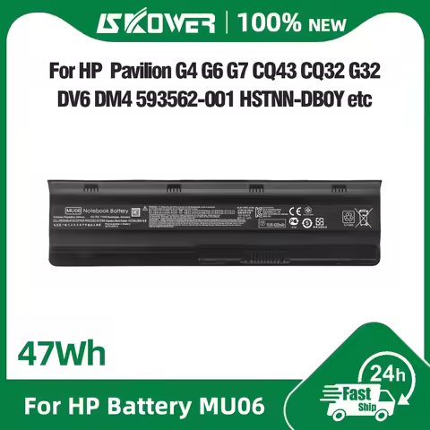 MU06 593553-001 Battery for hp Presario CQ32 CQ42 CQ43 CQ56 CQ57 CQ62 CQ72 G32 G42 Pavilion DM4 G4 G