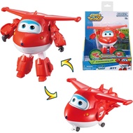 Super Wings Transformable Toys, 5 in Jett Airplane Transforming Figures Toys, 2 in 1 Mode Rescue Bot