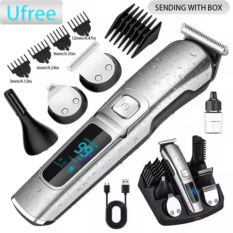 Ufree Electric Hair Cutting Machine Beard Trimmer Hair Clipper Rechargeable Man Shaver Trimmer Barbe