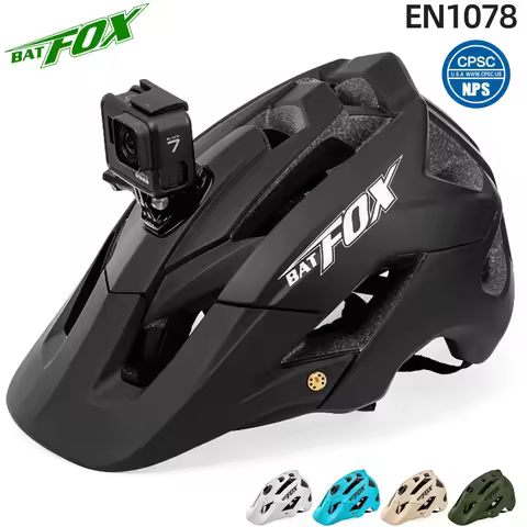 Batfox Bicycle helmet mtb fox bike helmet man Integrally-molded Road Mountain Cycling Helmet woman b
