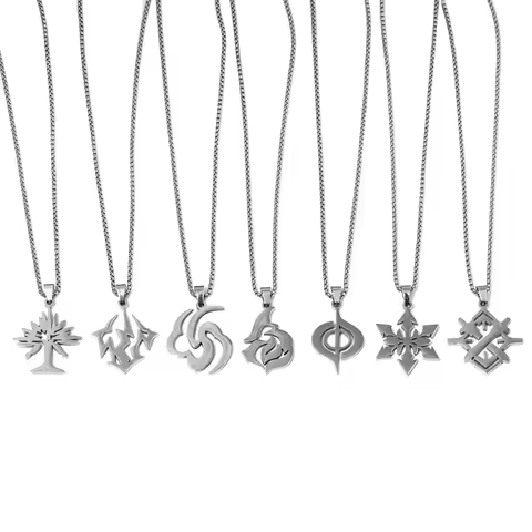 New Honkai Star Rail Cosplay Element Necklace Quantum Lightning Ice Wind Imaginary Fire Metal Fans C