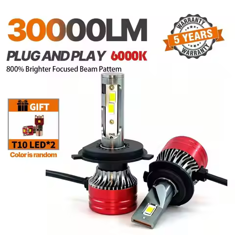 Auto Headlight H4 H7 LED H11 9005 9006 H1 30000LM Bulb 6000K 12V LED Headlight Bulb