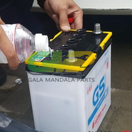 Air Aki Zur Accu Zuur Keras Cairan  Tutup Botol Merah Asam Sulfat H2SO4