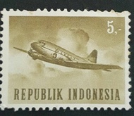 Perangko 5,- Pesawat Terbang Republik Indonesia