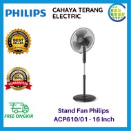 PHILIPS Standing Fan ACP610/01 Stand Fan 3 Blades 16 Inch ACP 610 45 Watt