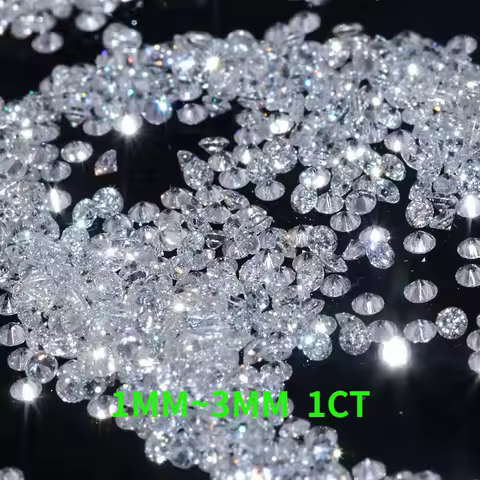 Top DEF VS-SI Full Cut Melee Lab Diamond 1mm ~ 3.0mm CVD HPHT Loose lab grown Diamonds Wholesale