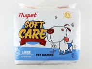 Thxpet Soft Care Pet Diapers Large size (50cm - 68cm) 12 pcs [TMC-04]