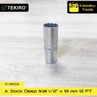 MATA DEEP WALL Sock Eye 19 mm 1/2" DR 12 PT Segi 12 | SC-DW0520 - TEKIRO
