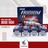 NGK Iridium DR8EIX spark plug [GENUINE] used for large displacement motorbikes, 2-stroke/4-stroke PK