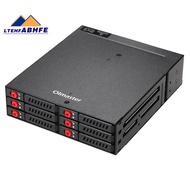 6-Bay 2.5Inch SATA SSD HDD Enclosure Mobile Rack/Enclosure Hard Disk Enclosure Rack Data Storage for