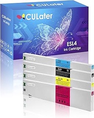 CULATER 440ML ESL4 Remanufactured Ink Cartridge Replacement for ESL4-4BK ESL4-4CY ESL4-4MG ESL4-4YE 