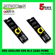 SSD (เอสเอสดี) 1TB,2TB ADDLINK S95 M.2 2280 NVMe